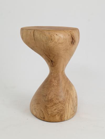  Logniture Logniture Oak Solid Wood Sculptural Side Table Original Contemporary Design