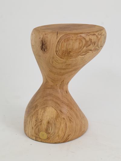  Logniture Logniture Oak Solid Wood Sculptural Side Table Original Contemporary Design