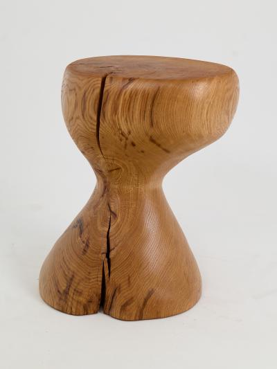  Logniture Logniture Oak Solid Wood Sculptural Side Table Original Contemporary Design