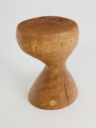  Logniture Logniture Oak Solid Wood Sculptural Side Table Original Contemporary Design