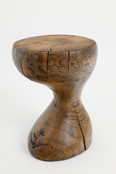  Logniture Logniture Oak Solid Wood Sculptural Side Table Original Contemporary Design