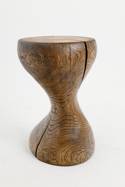  Logniture Logniture Oak Solid Wood Sculptural Side Table Original Contemporary Design