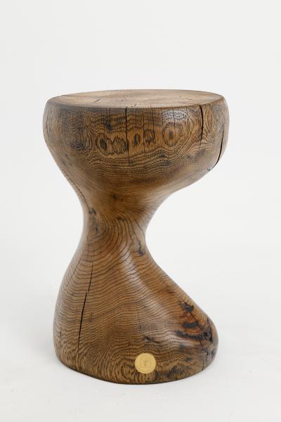  Logniture Logniture Oak Solid Wood Sculptural Side Table Original Contemporary Design