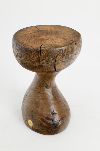  Logniture Logniture Oak Solid Wood Sculptural Side Table Original Contemporary Design