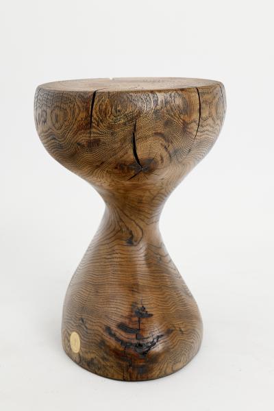  Logniture Logniture Oak Solid Wood Sculptural Side Table Original Contemporary Design