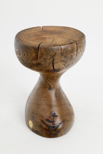  Logniture Logniture Oak Solid Wood Sculptural Side Table Original Contemporary Design