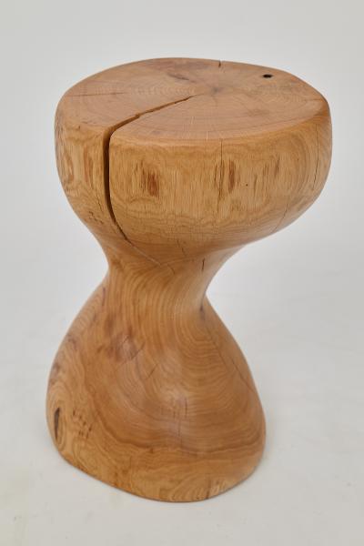  Logniture Logniture Oak Solid Wood Sculptural Side Table Original Contemporary Design