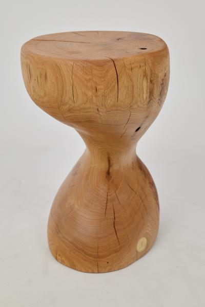  Logniture Logniture Oak Solid Wood Sculptural Side Table Original Contemporary Design