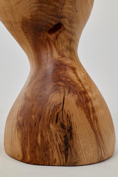  Logniture Logniture Oak Solid Wood Sculptural Side Table Original Contemporary Design