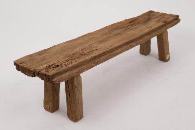  Logniture Logniture Old Oak Reclaimed Wood Brutalist Bench Natural and Eco Friendly