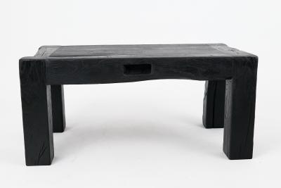  Logniture Logniture Reclaimed Charred Oak Wood Brutalist Table Natural and Eco Friendly