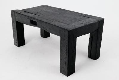  Logniture Logniture Reclaimed Charred Oak Wood Brutalist Table Natural and Eco Friendly