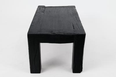  Logniture Logniture Reclaimed Charred Oak Wood Brutalist Table Natural and Eco Friendly