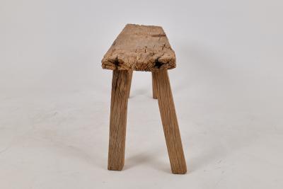  Logniture Logniture Reclaimed Oak Wood Brutalist Bench Natural and Eco Friendly