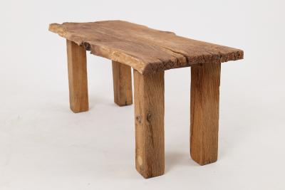  Logniture Logniture Reclaimed Oak Wood Brutalist Coffee Table Natural and Eco Friendly