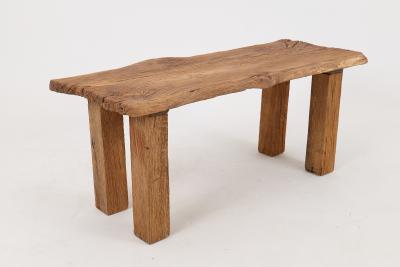 Logniture Logniture Reclaimed Oak Wood Brutalist Coffee Table Natural and Eco Friendly
