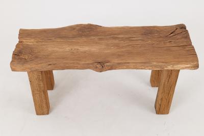  Logniture Logniture Reclaimed Oak Wood Brutalist Coffee Table Natural and Eco Friendly