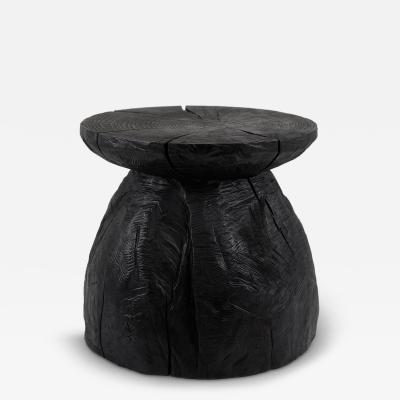  Logniture Logniture Rustic Sculptural Coffee Table Burnt Black Wood Unique
