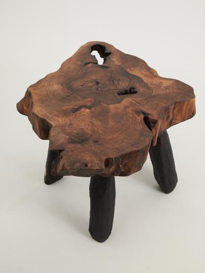  Logniture Logniture Rustic Sculptural Coffee Table Walnut Burnt Black Oak Unique