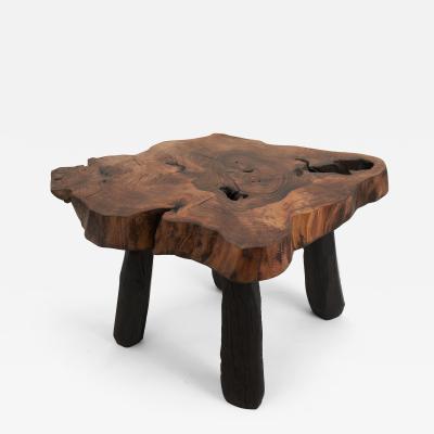  Logniture Logniture Rustic Sculptural Coffee Table Walnut Burnt Black Oak Unique