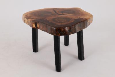  Logniture Logniture Rustic Sculptural Coffee Table Walnut Burnt Black Oak Unique