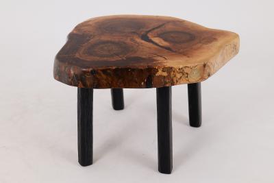  Logniture Logniture Rustic Sculptural Coffee Table Walnut Burnt Black Oak Unique