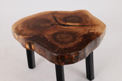  Logniture Logniture Rustic Sculptural Coffee Table Walnut Burnt Black Oak Unique