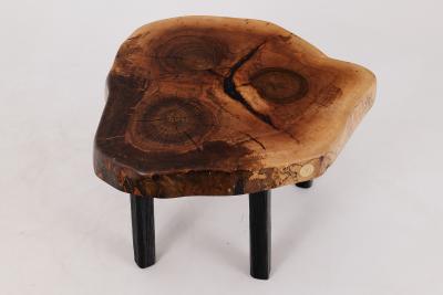  Logniture Logniture Rustic Sculptural Coffee Table Walnut Burnt Black Oak Unique