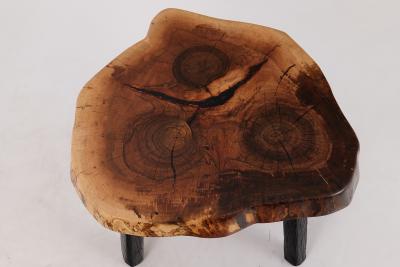  Logniture Logniture Rustic Sculptural Coffee Table Walnut Burnt Black Oak Unique