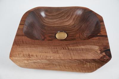  Logniture Logniture Solid Carved Walnut Wood Bathroom Sink Basin Original Handmade Work