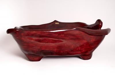  Logniture Logniture Solid Wood Bathtub Carved from Single Piece of Wood Fully Functional