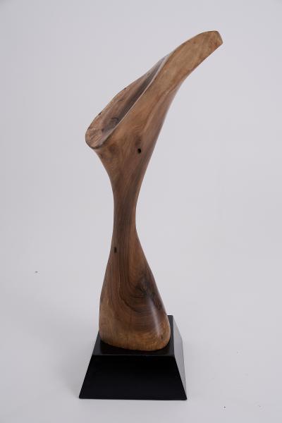  Logniture Logniture Still Stand Abstract Wood Sculpture Chainsaw Carved Walnut