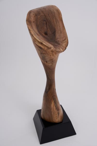  Logniture Logniture Still Stand Abstract Wood Sculpture Chainsaw Carved Walnut