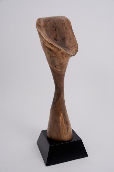  Logniture Logniture Still Stand Abstract Wood Sculpture Chainsaw Carved Walnut