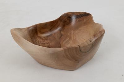  Logniture Logniture Walnut Bowl Handmade Carved Unique