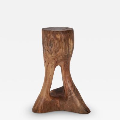  Logniture Logniture Walnut Solid Wood Sculptural Side Table Original Contemporary Design