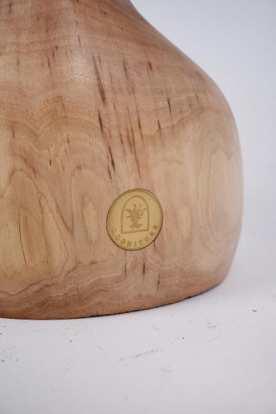  Logniture Logniture Walnut Solid Wood Sculptural Side Table Original Contemporary Design