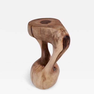  Logniture Logniture Walnut Solid Wood Sculptural Side Table Original Contemporary Design