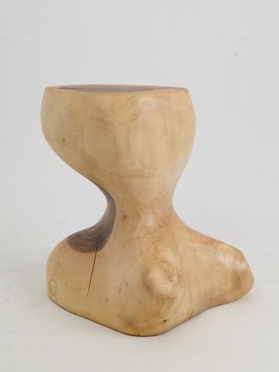  Logniture Logniture Walnut Solid Wood Sculptural Side Table Original Contemporary Design