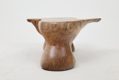  Logniture Logniture Walnut Solid Wood Sculptural Side Table Original Contemporary Design