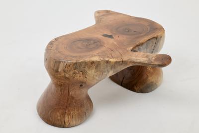  Logniture Logniture Walnut Solid Wood Sculptural Side Table Original Contemporary Design