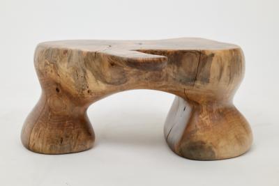  Logniture Logniture Walnut Solid Wood Sculptural Side Table Original Contemporary Design