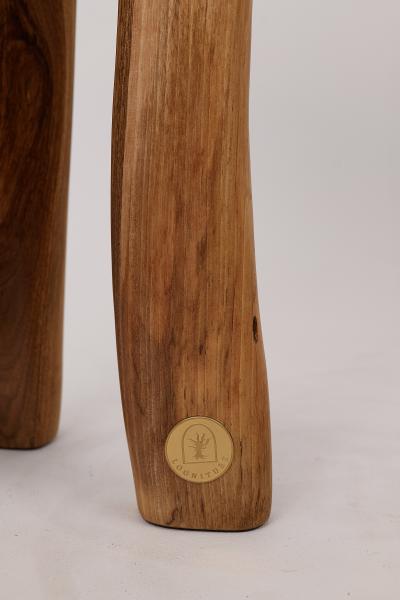 Logniture Logniture Walnut Solid Wood Sculptural Side Table Original Contemporary Design