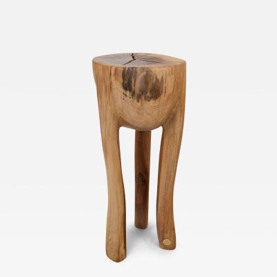  Logniture Logniture Walnut Solid Wood Sculptural Side Table Original Contemporary Design