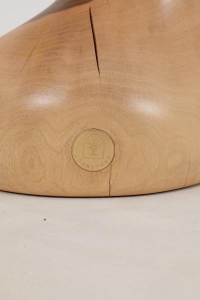  Logniture Logniture Walnut Solid Wood Sculptural Side Table Original Contemporary Design