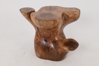  Logniture Logniture Walnut Solid Wood Sculptural Side Table Original Contemporary Design