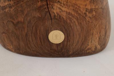  Logniture Logniture Walnut Solid Wood Sculptural Side Table Original Contemporary Design