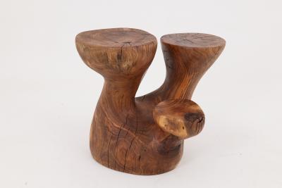  Logniture Logniture Walnut Solid Wood Sculptural Side Table Original Contemporary Design