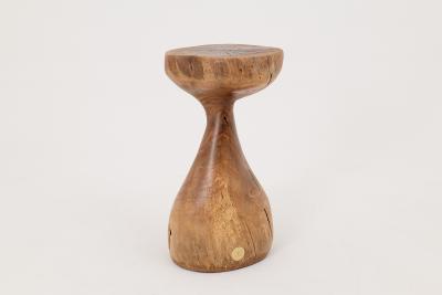  Logniture Logniture Walnut Solid Wood Sculptural Side Table Original Contemporary Design