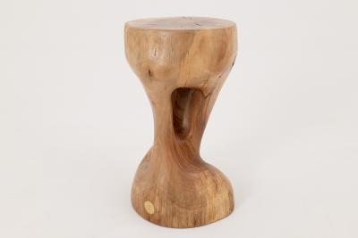  Logniture Logniture Walnut Solid Wood Sculptural Side Table Original Contemporary Design